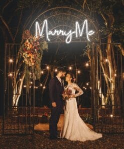 Alternative view of Marry Me Neon Sign