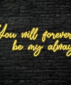 You Will Forever be my always Neon Sign