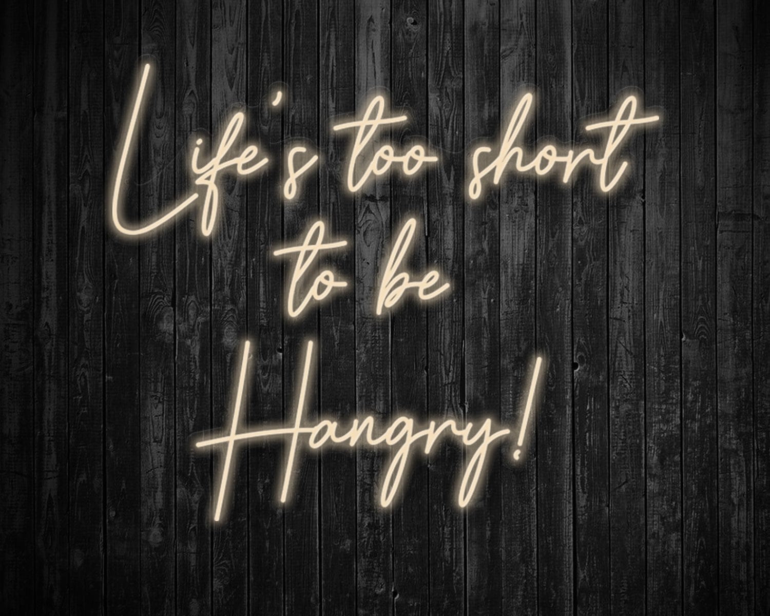 Life's Too Short to be Hangry Neon Sign - Image 3