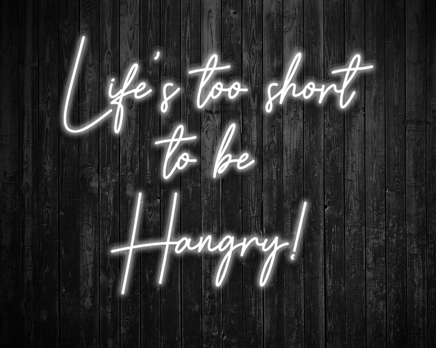 Life's Too Short to be Hangry Neon Sign - Image 4