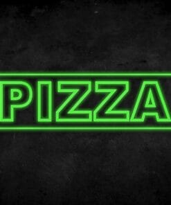 Alternative view of PIZZA Neon Sign