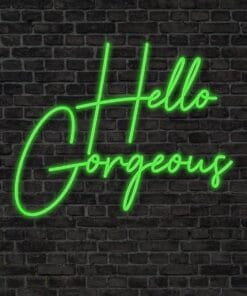 Alternative view of Hello Gorgeous Neon Sign