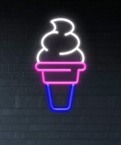 Soft Serve Ice Cream Neon Sign