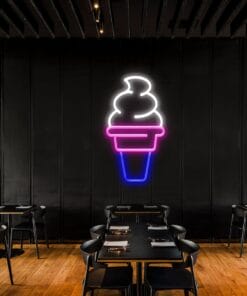 Alternative view of Soft Serve Ice Cream Neon Sign