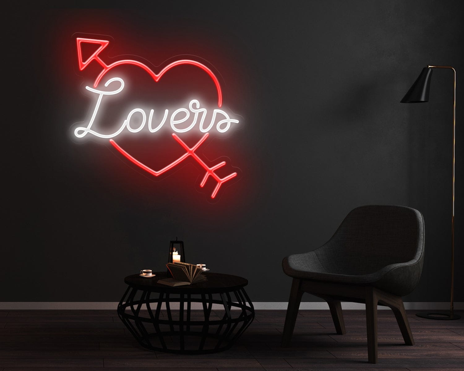Lovers Heart Neon Sign - Image 3