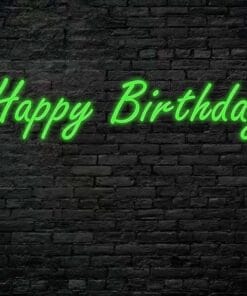 Alternative view of Happy Birthday Neon Sign