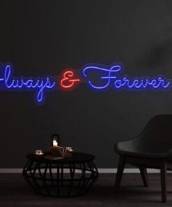 Alternative view of Always & Forever Neon Sign