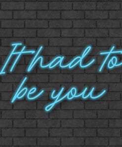 It had to be you Neon Sign