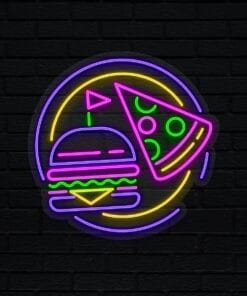 Burger & Pizza Neon Sign