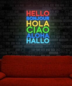Greeting Neon Sign