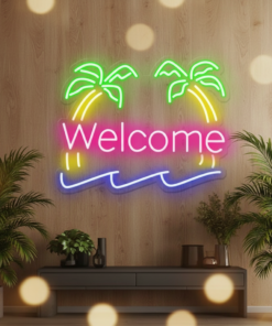 Custom Palm Tree Neon Sign Summer Party Sign