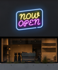 Open Led Neon Sign Shop Door Decor Sign
