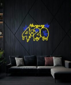Alternative view of It's 4:20 Somewhere Neon Sign