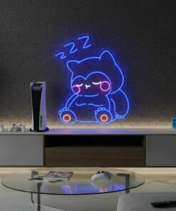 Alternative view of Snorlax Cartoon Led  Neon Sign Kids Room Decor