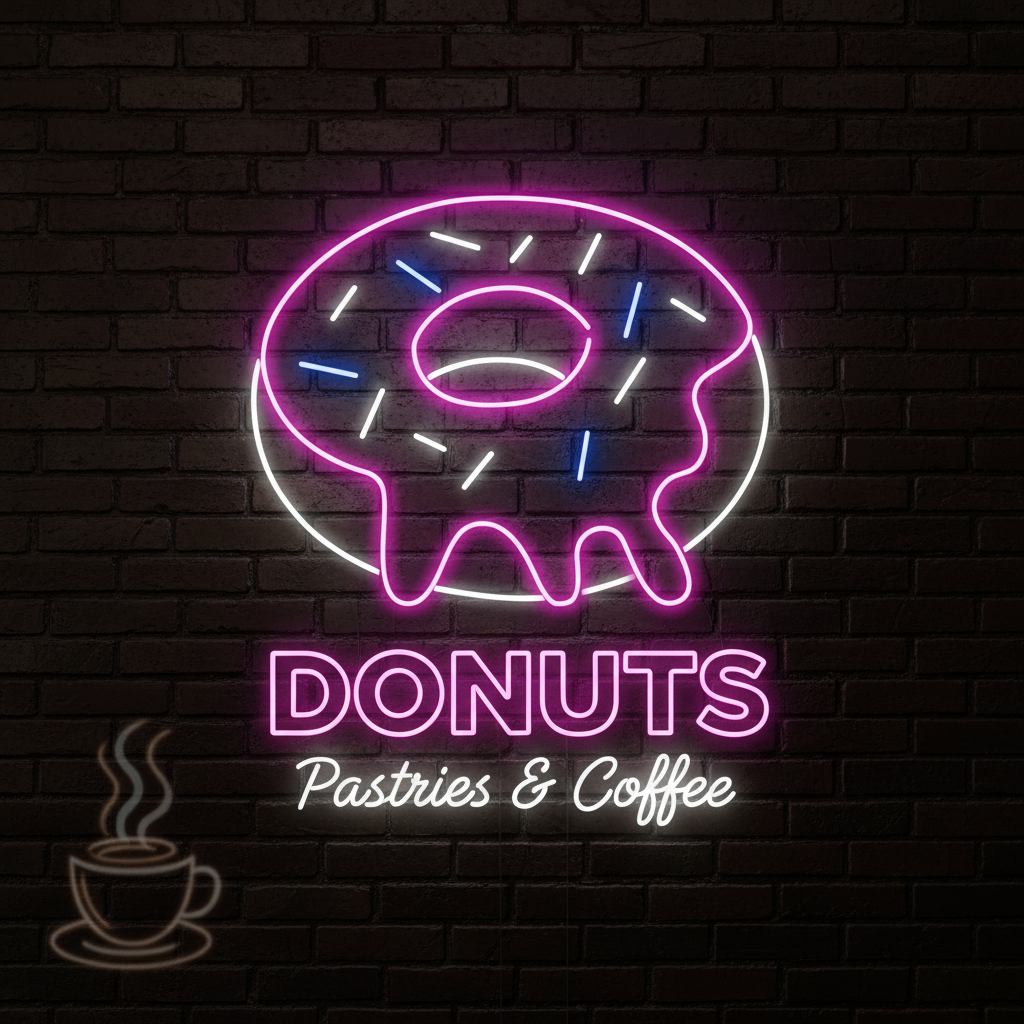 Donuts Neon sign Shop Decor Neon Sign