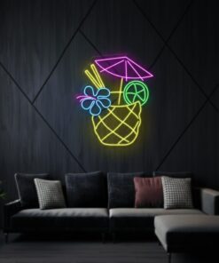 Tropical Fruit Room Wall Decor Wine Bar Pub Club Neon Light