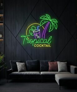 Tropical Cocktail Led Neon Sign Bar Decor Neon Sign