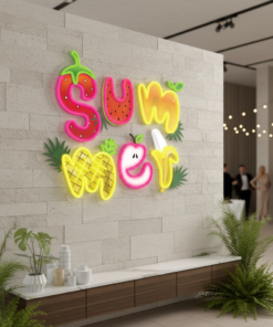 Summer Poster Artwork Led Neon Sign
