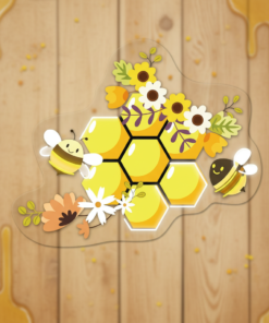 Honeycomb Bee Artwork Neon Sign Shop Wall Decor Sign