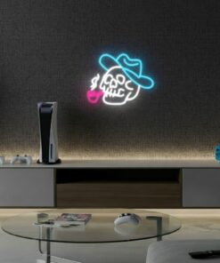 Skull Neon Light Signs Wall Decor for Gaming Room