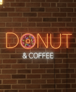 Donut Shop Open Neon Sign Shop Decor Sign