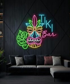 Tiki Bar Neon Sign Wall Decor Sign Art