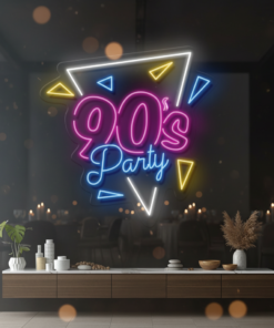 Retro 90’s Party Decor Neon Sign
