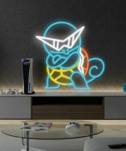 Squirtle Cartoon Neon Sign Gaming Room Decor Sign