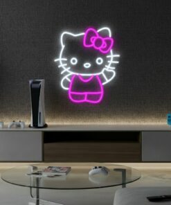 Cute Cat Neon Signs Girls Gift Room Decor Sign