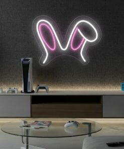 Bunny Ear Led Neon Sign Gaming Room Decor Sign