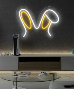 Alternative view of Bunny Ear Led Neon Sign Gaming Room Decor Sign