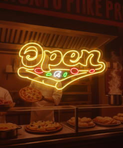 Pizza Shop Open Led Neon Sign