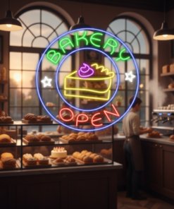 Bakery Shop Open Led Neon Sign