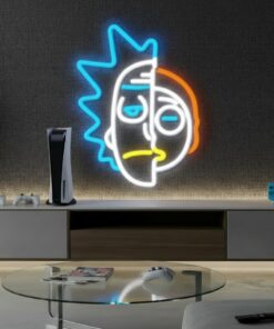 Alternative view of Rick and Morty Led  Neon Sign Room Decor Sign Light