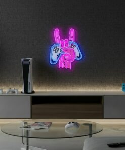 Game Hand Led Neon Sign Gaming Room Decor Sign
