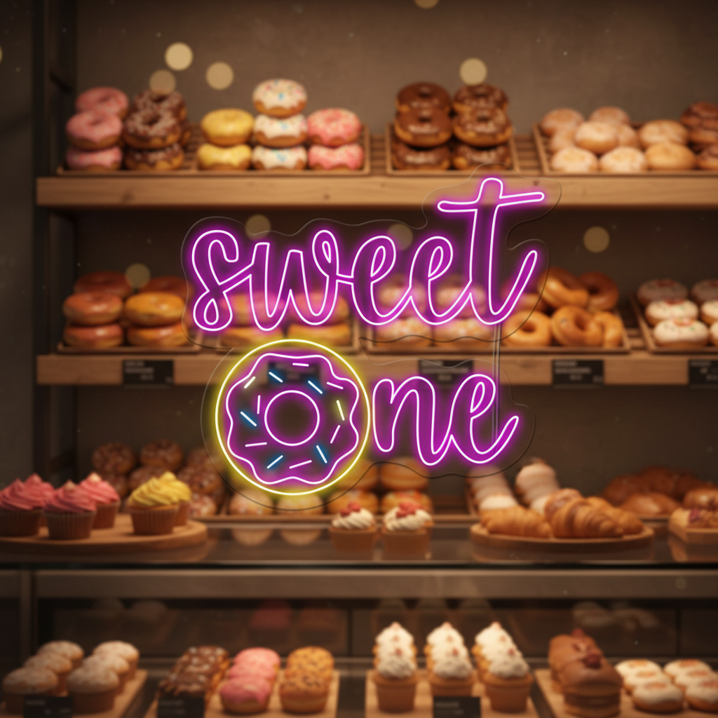 Sweet Donut Led Neon Sign Shop Decor Sign