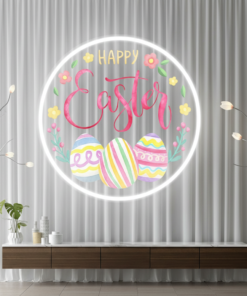 Round Acrylic Led Neon Sign