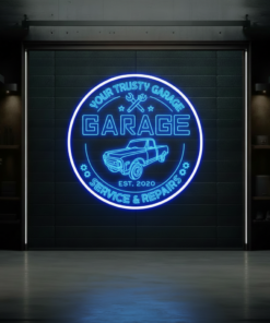 Custom Garage Led Neon Sign Man Cave Gift