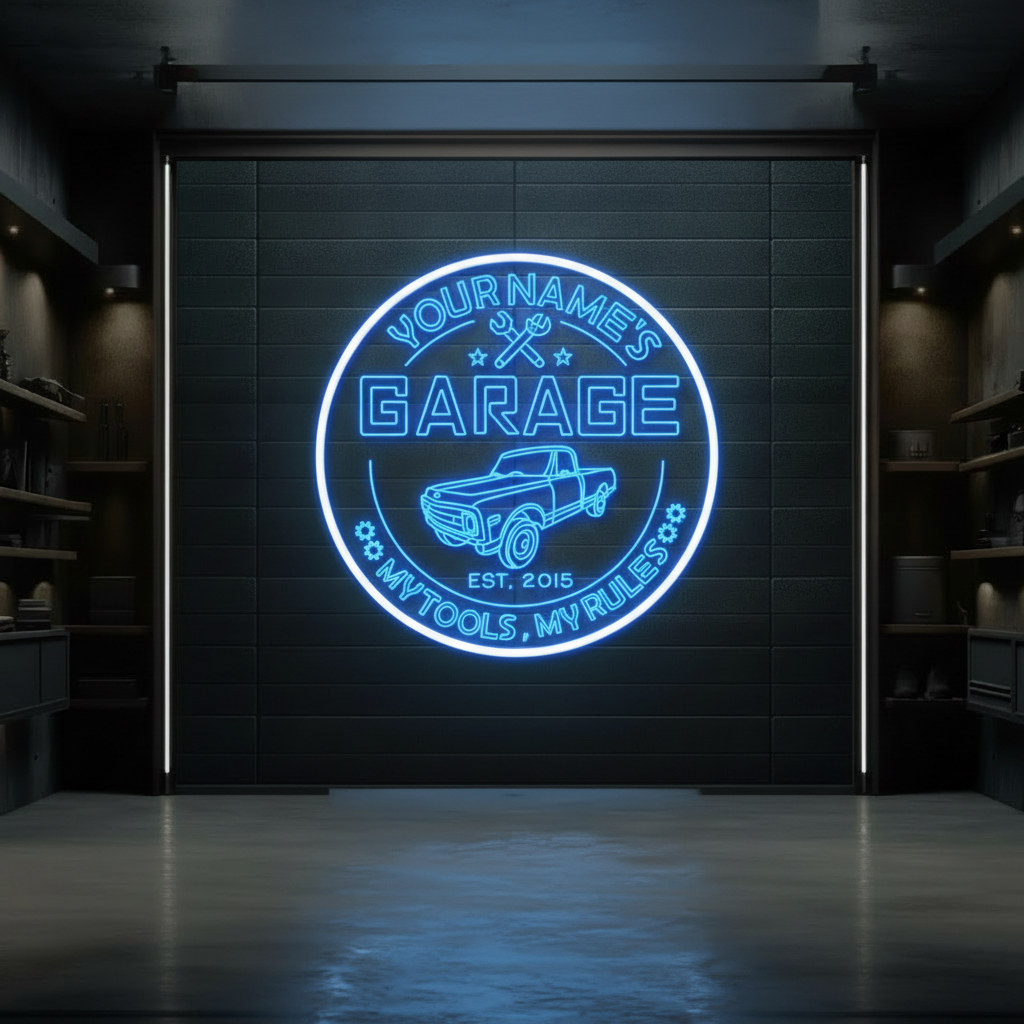 Custom Garage Led Neon Sign Man Cave Gift - Image 2