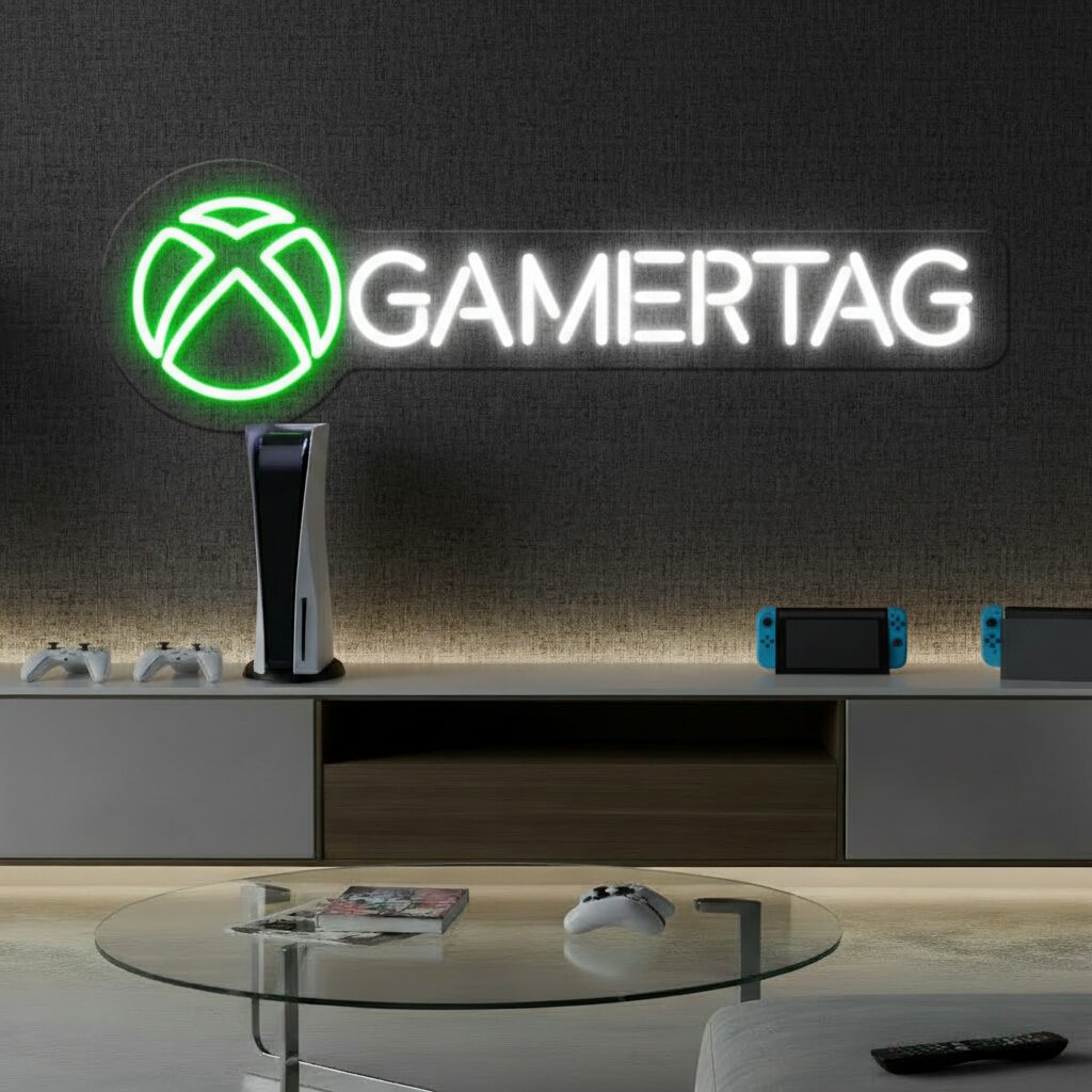 Gamertag Led Neon Sign Man Cave Decor Sign - Image 3