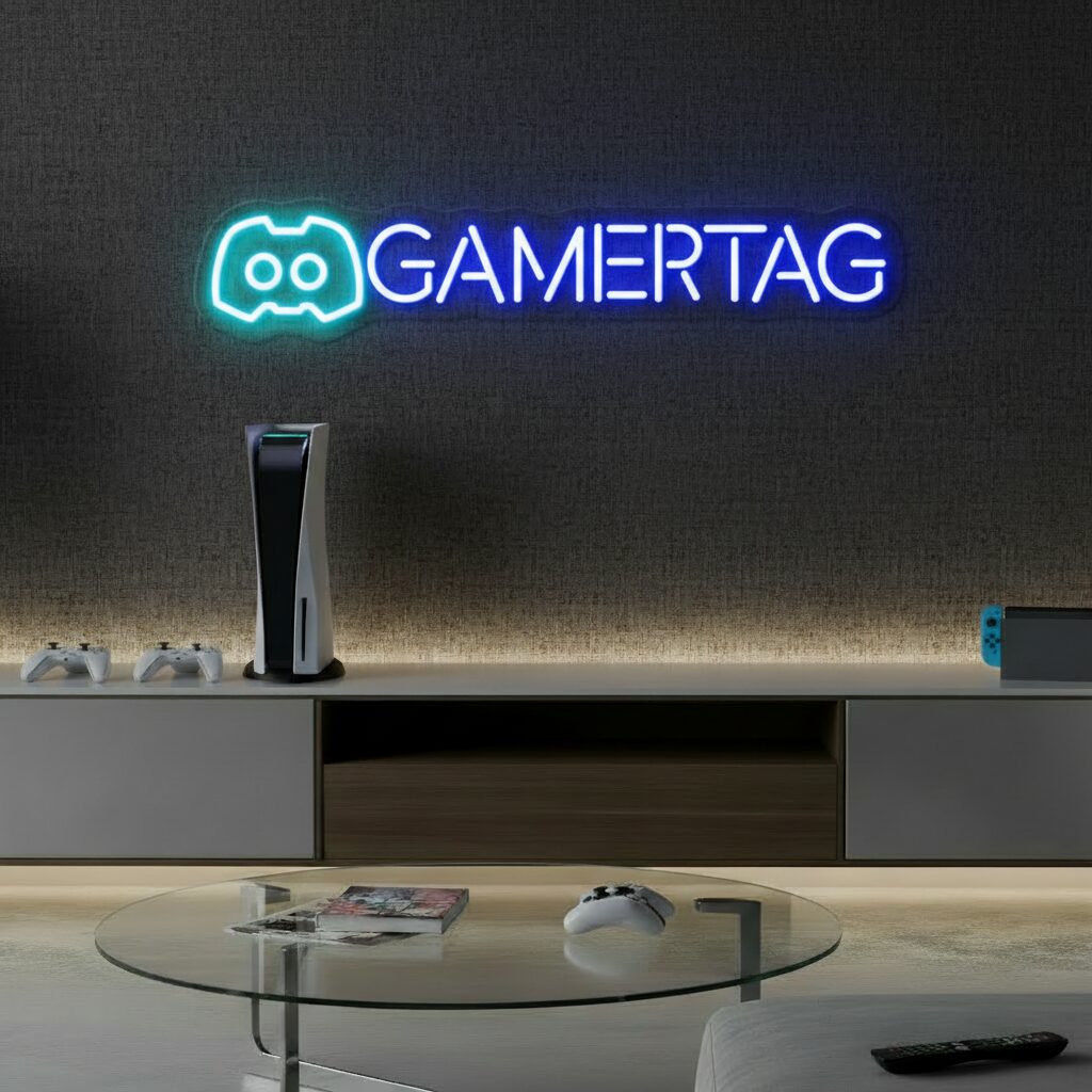 Gamertag Led Neon Sign Man Cave Decor Sign - Image 4