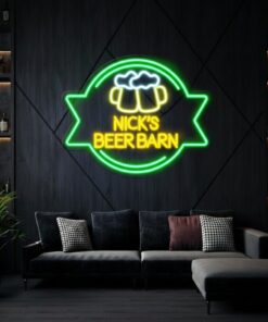 Custom Name Beer Bar Neon Sign Man Cave Led Neon Sign