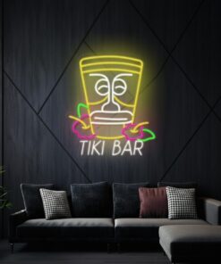 Tiki Bar Neon Sign Tiki Mask Led Neon Sign