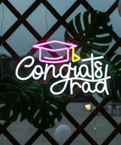 2025 Congrats Grad Sign Graduation Cap Led Neon Sign