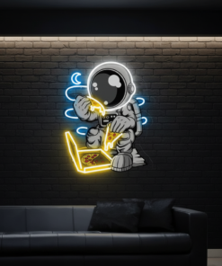 Astronaut Neon Sign Pizza Neon Sign UV Printing Acrylic Neon Sign