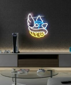 Alternative view of Blue Shell Led Neon Sign Gaming Room Decor Sign