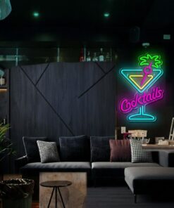 Cocktail Neon Sign for Party&Bar Decor