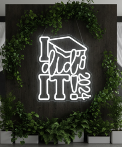 Congrats Grad Neon Sign I Did It 2025 Neon Lights