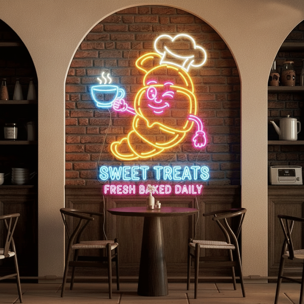 Cool Cartoon Pizza Custom Led Neon Signs for Wall Decor - Image 4