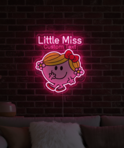 Alternative view of Custom Little Miss Neon Sign  Cartoon Neon Sign Kids Room Decor